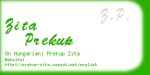 zita prekup business card